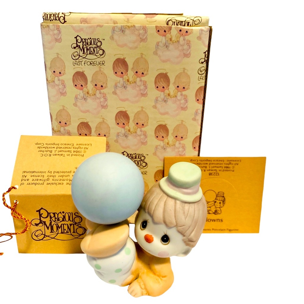 Clowns 1984 Precious Moments Porcelain Figurine